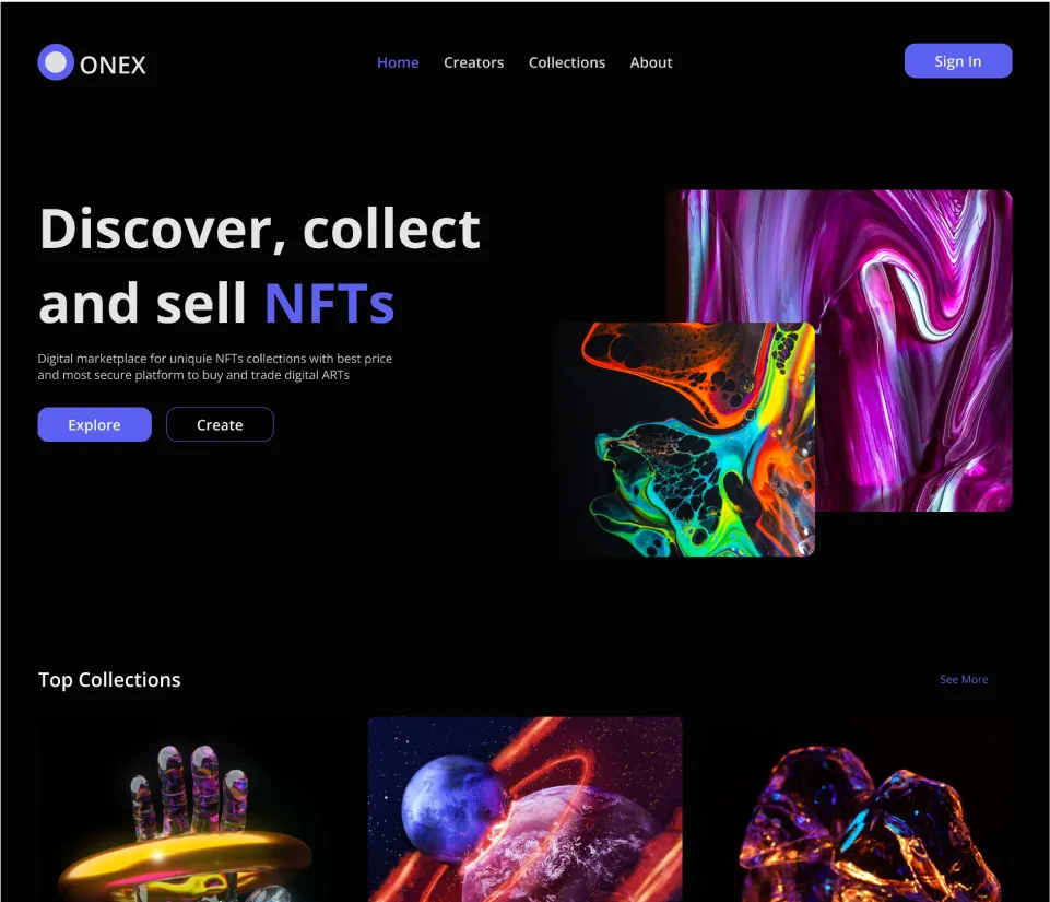 Onex website Design - Eke Ugomma Hilda